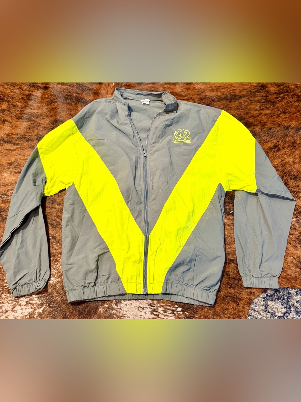 Rare Vintage 80s 90s Sundek Neon Chevron Track Jacket SAMPLE Men’s Sz L GRAIL US